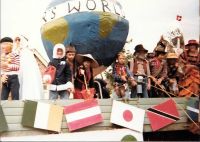 1980 Carnival float - the whole world came along