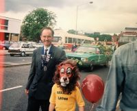 1993 Lion President Martin and a little Lion